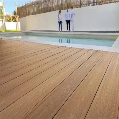 Novo preço composto de plástico de madeira exterior sólido wpc decks de madeira borads